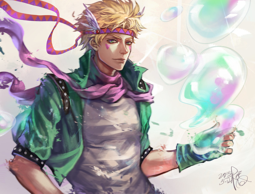 caesar anthonio zeppeli (jojo no kimyou na bouken and 1 more) drawn by fan_ju