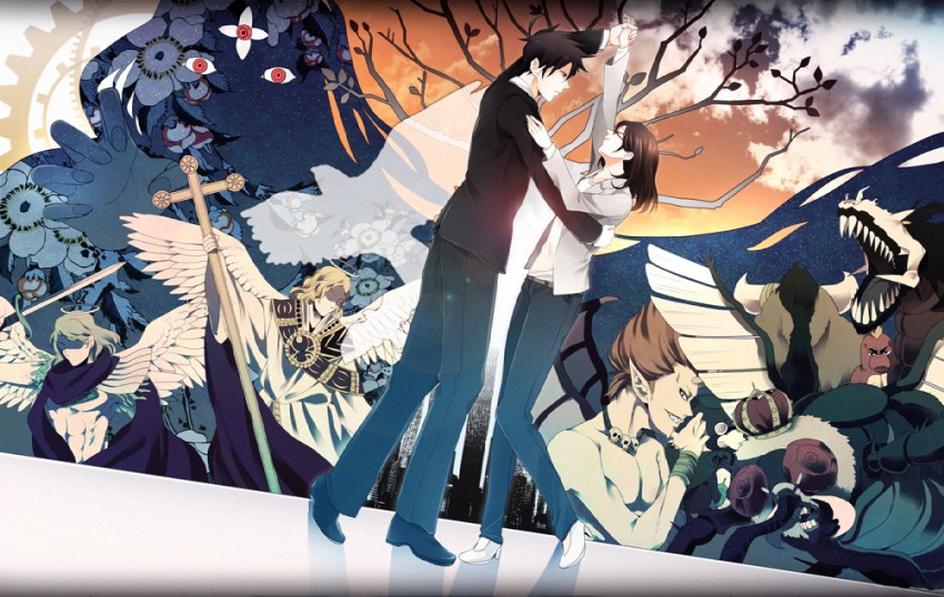 sakuma rinko, beelzebub, azazel, akutabe, moloch, and 2 more (yondemasu yo azazel-san.) drawn by sushiko15
