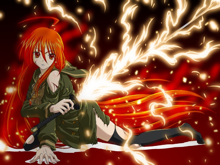 shana and alastor (shakugan no shana) drawn by iga_tomoteru