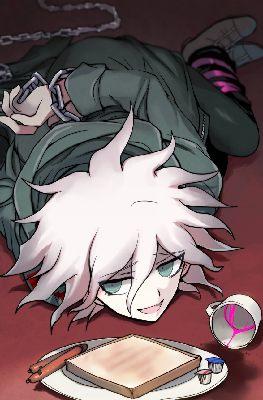 komaeda nagito (danganronpa and 1 more) drawn by tyuraba