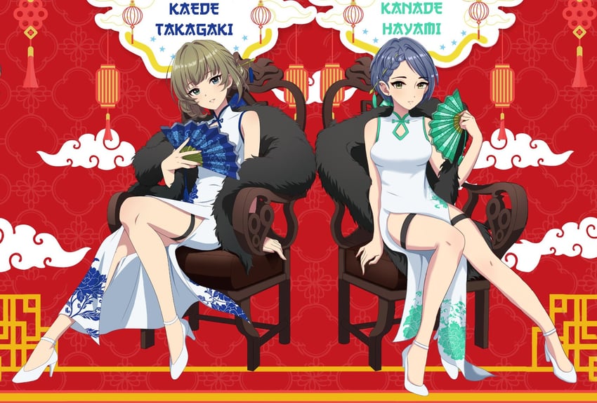 takagaki kaede and hayami kanade (idolmaster and 1 more) drawn by nasuyasu