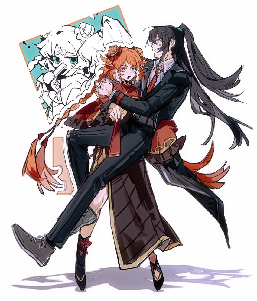 ishmael and hong lu (project moon and 1 more) drawn by jingshenhuanghu