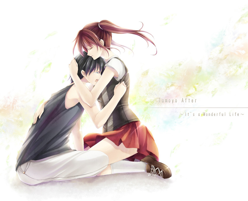 kanako and sakagami takafumi (clannad and 1 more) drawn by hagiwara_rin