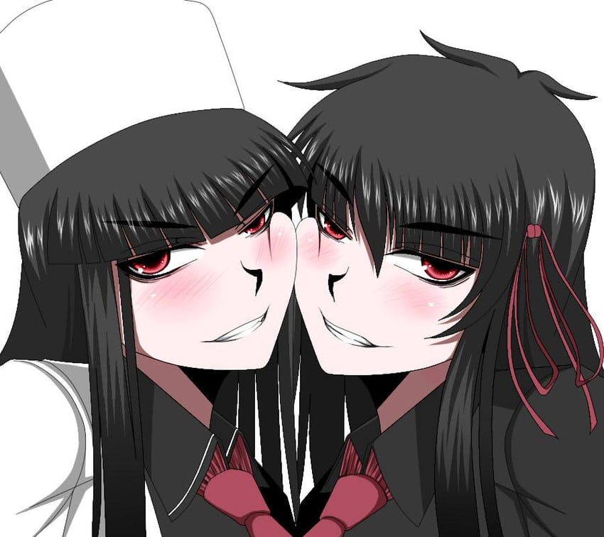 alucard, girlycard, and easy (hellsing and 2 more) drawn by hikora