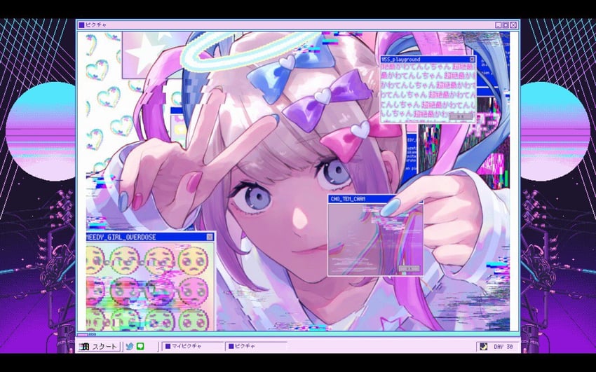 chouzetsusaikawa tenshi-chan (needy girl overdose and 3 more) drawn by hanpa_ga