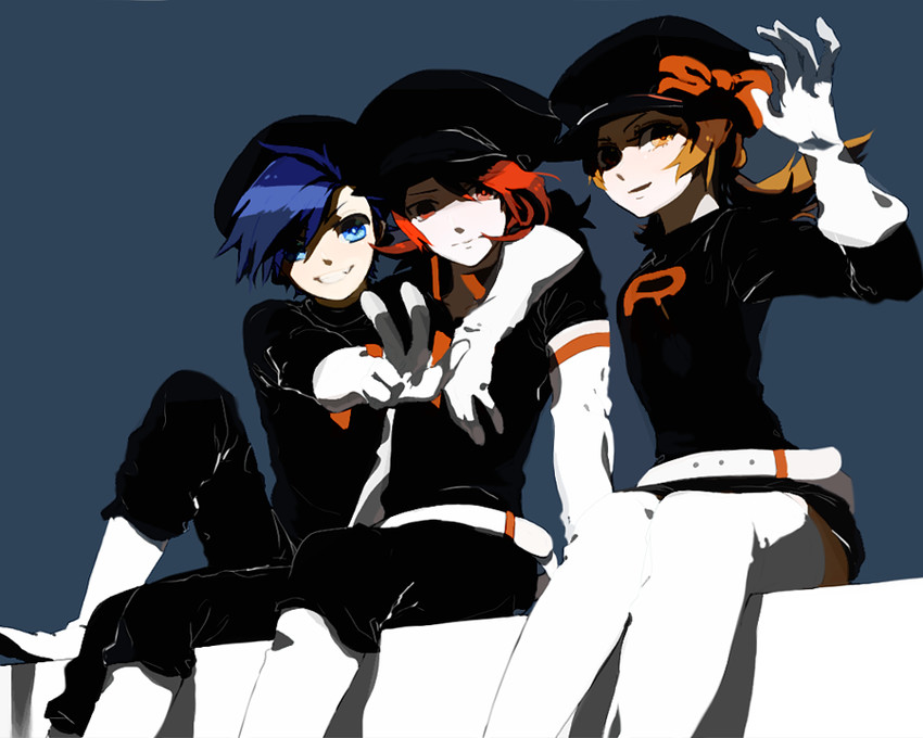 ethan, lyra, and silver (pokemon and 1 more) drawn by emje_(uncover)