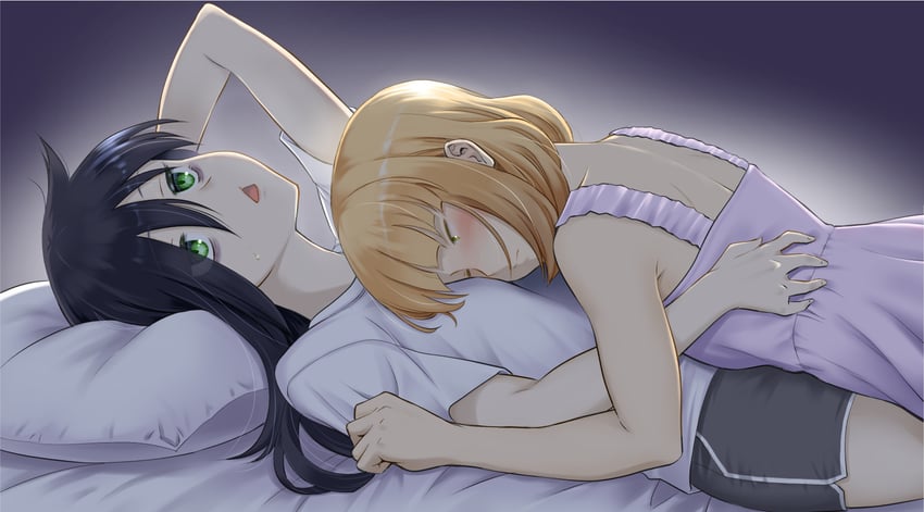 kuroki tomoko and uchi emiri (watashi ga motenai no wa dou kangaetemo omaera ga warui!) drawn by aoki_kanji