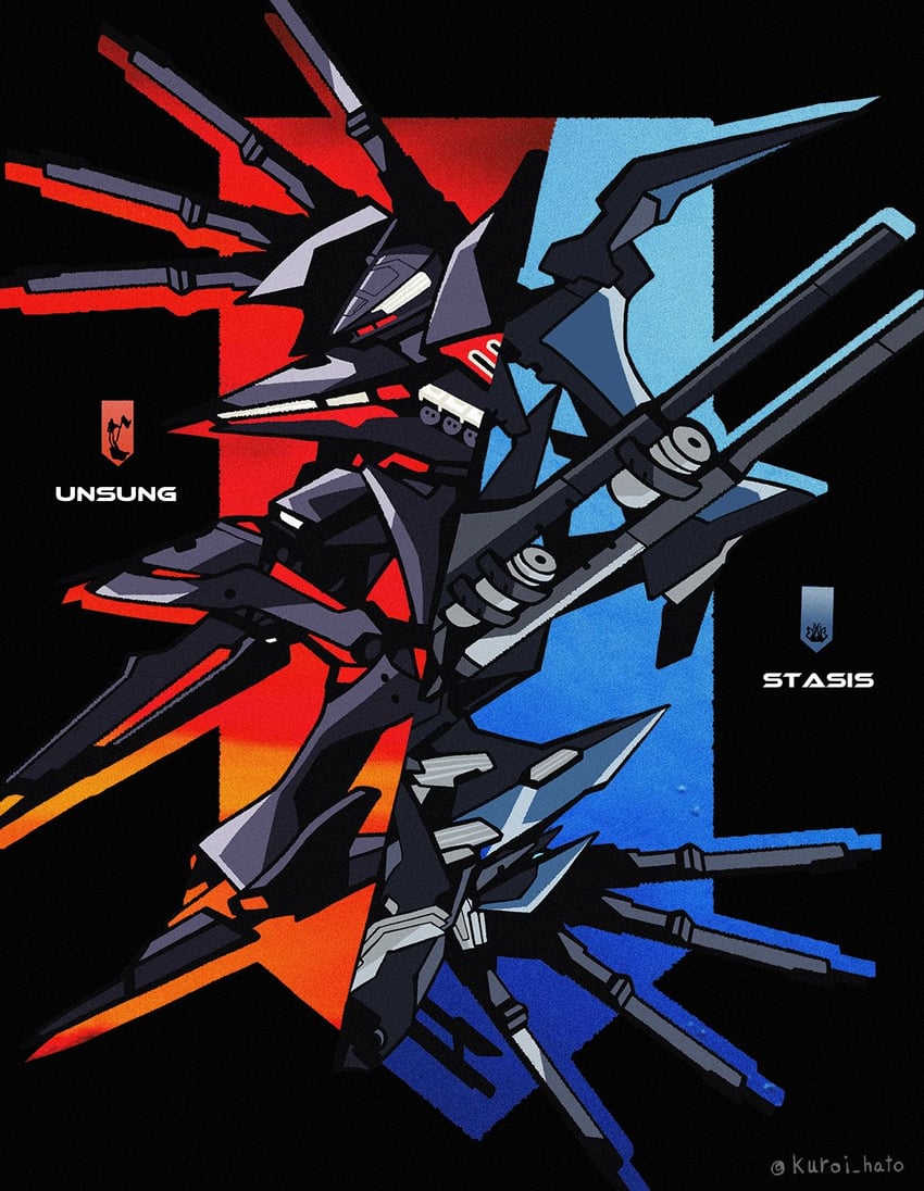stasis and unsung (armored core and 1 more) drawn by kuroihato
