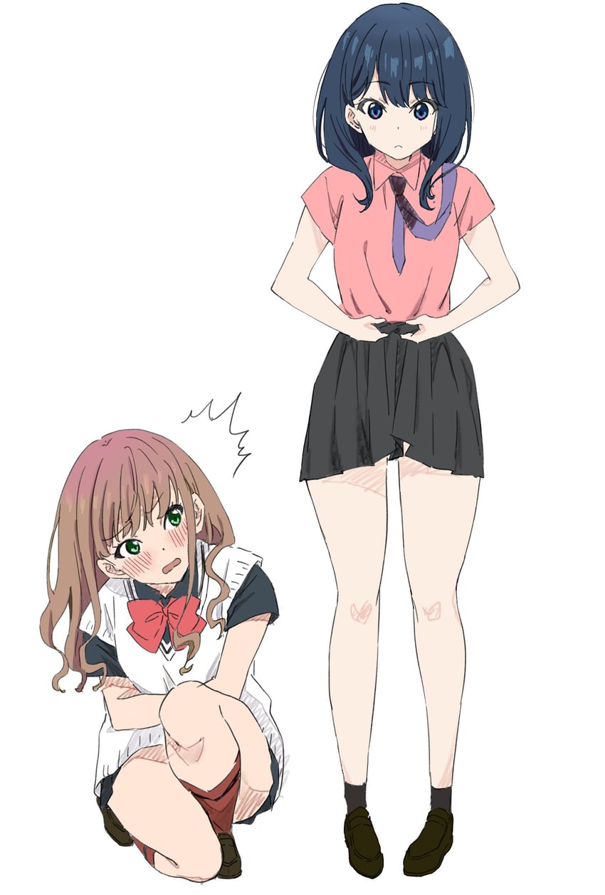takarada rikka and minami yume (gridman universe) drawn by hatsukoizoe
