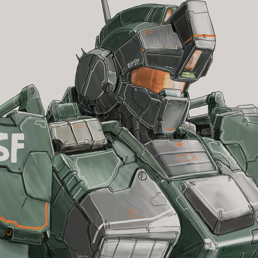 gm sniper custom (gundam and 1 more) drawn by kuroneko_koubou
