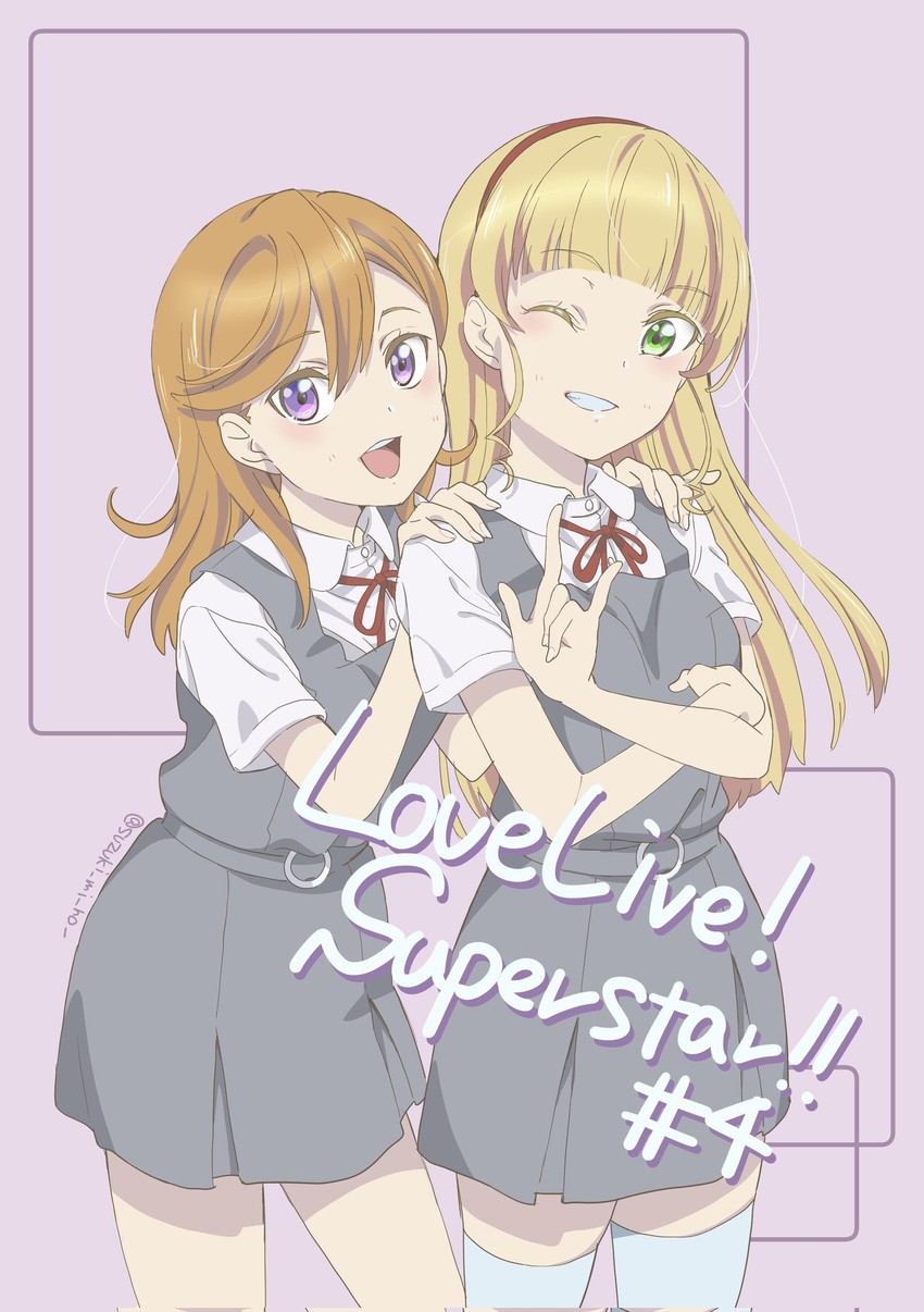 shibuya kanon and heanna sumire (love live! and 1 more) drawn by sugimoto_miho