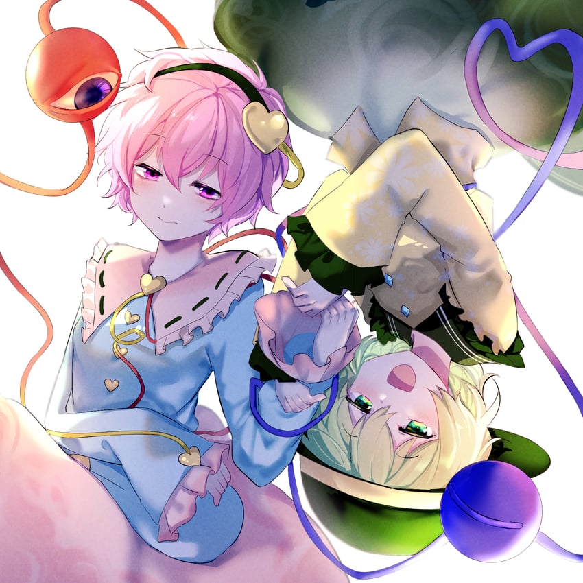 komeiji koishi and komeiji satori (touhou) drawn by torino_sasami