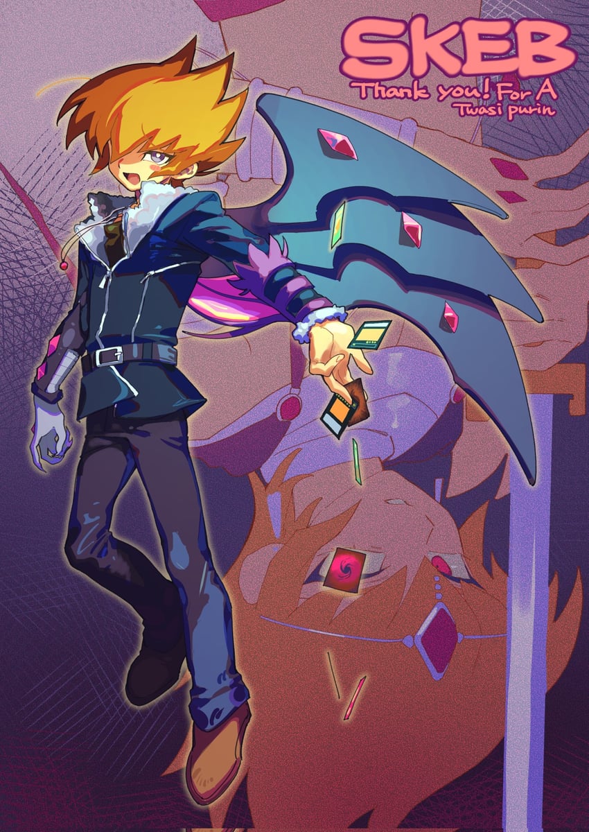 vector and shingetsu rei (yu-gi-oh! and 1 more) drawn by tawashipurin