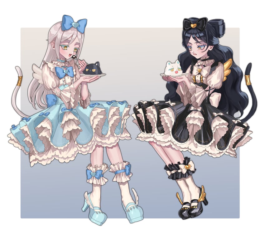 solulu and luluna (pretty series and 1 more) drawn by yuiitsu