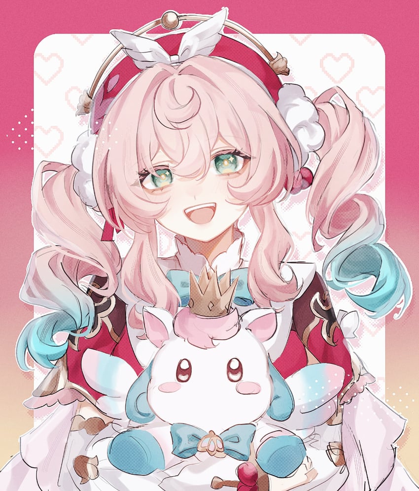 hyacine and little ica (honkai and 1 more) drawn by fz7047