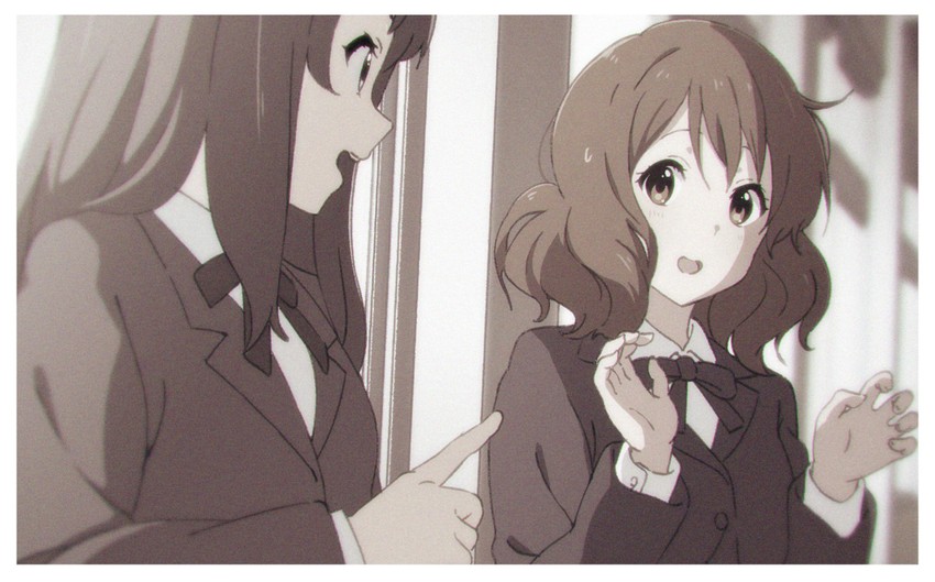 oumae kumiko and kousaka reina (hibike! euphonium) drawn by tesseract_(retr0_0o)