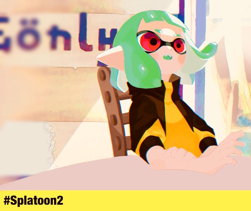inkling player character and inkling girl (splatoon and 1 more) drawn by popopo632