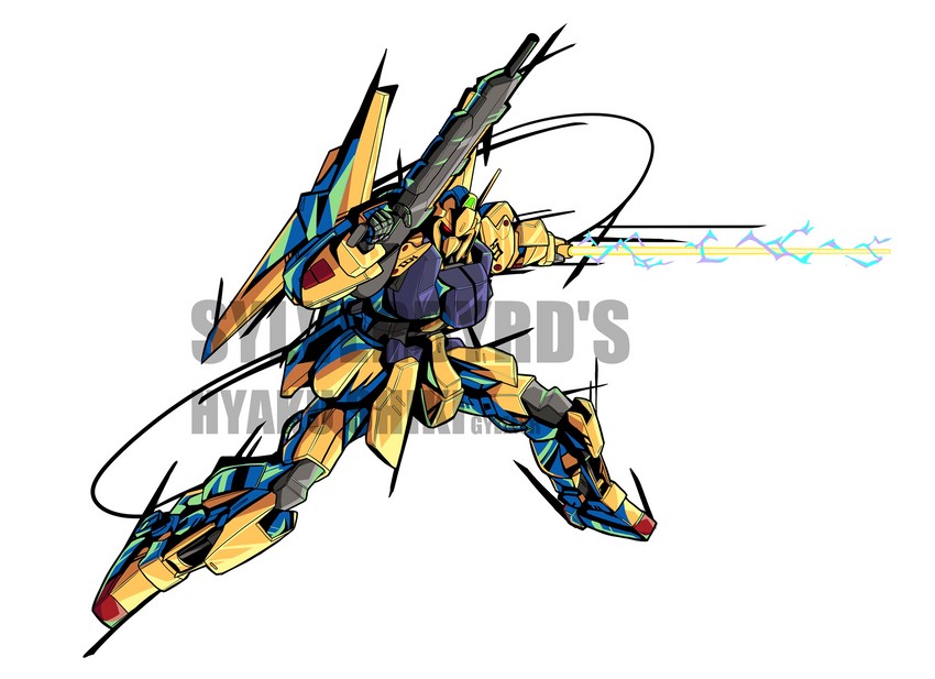 hyaku shiki (gundam and 2 more) drawn by gylmyr