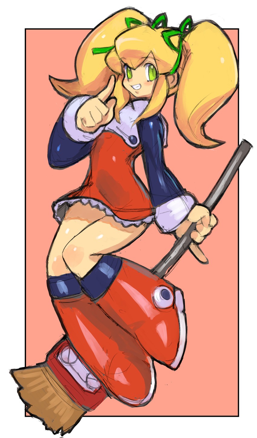 roll (mega man and 1 more) drawn by dakusuta