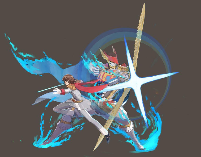 akechi gorou, crow, and robin hood (persona and 1 more) drawn by gattu1118