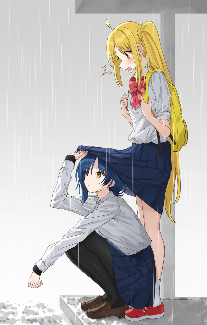 ijichi nijika and yamada ryo (bocchi the rock!) drawn by kanaria_hisagi