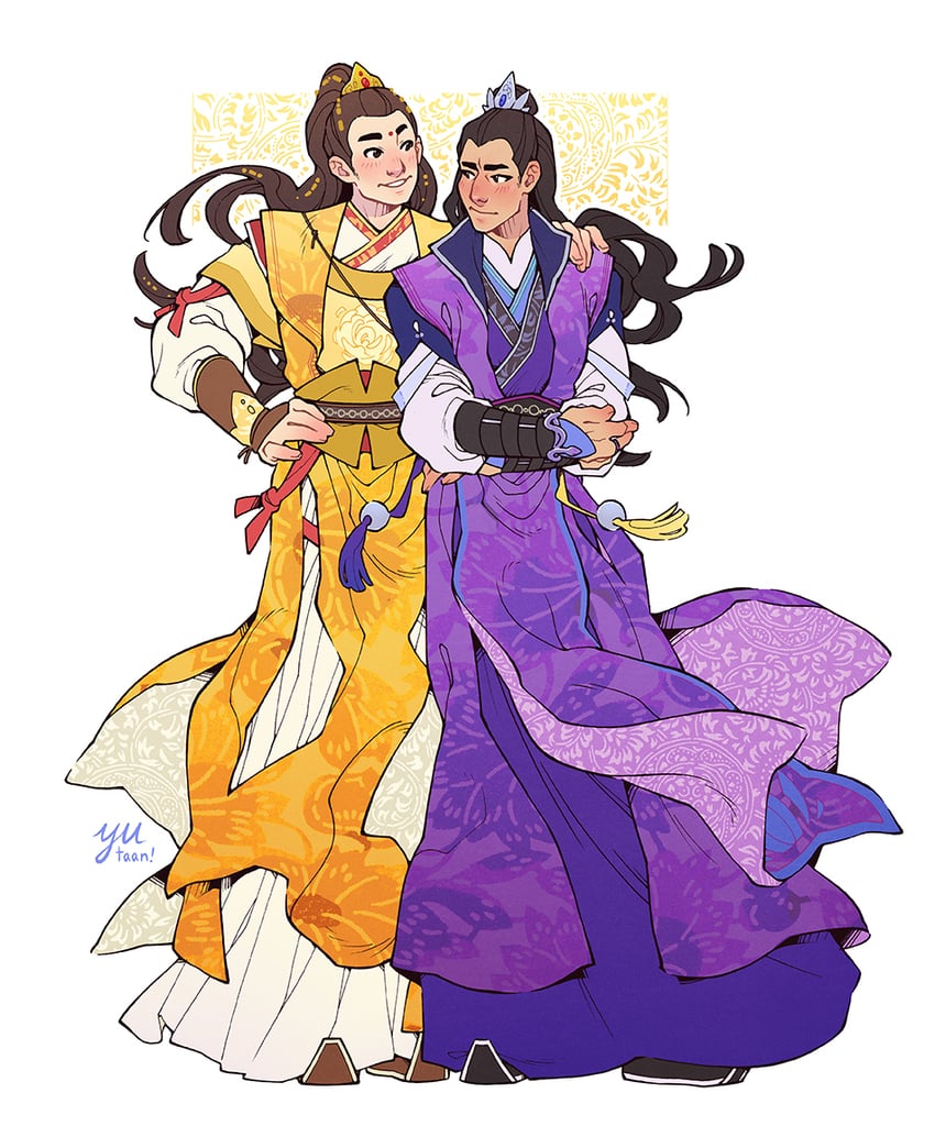 jiang cheng and jin ling (modao zushi) drawn by yutaan