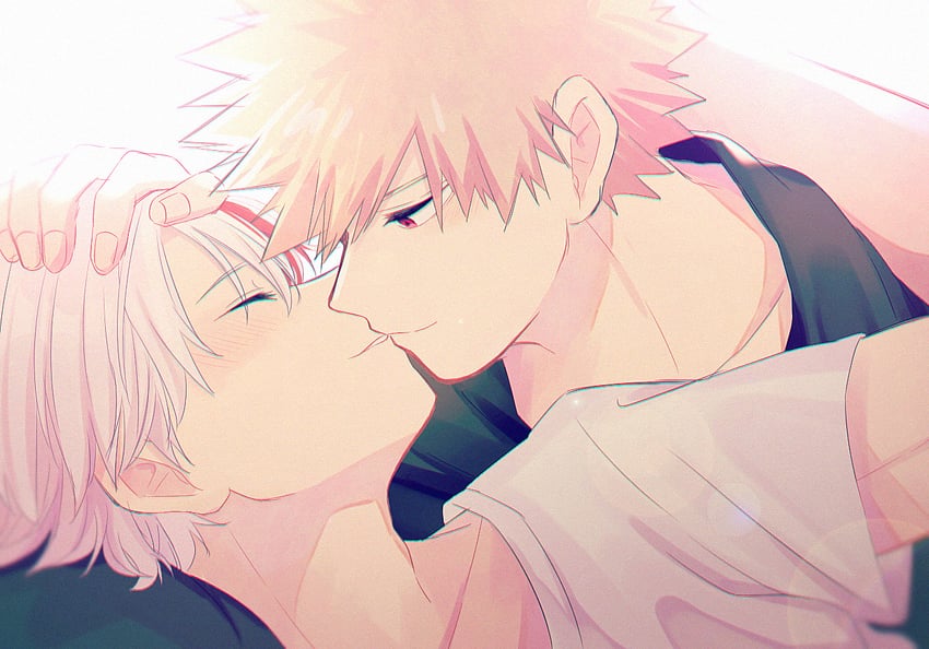 bakugou katsuki and todoroki shoto (boku no hero academia) drawn by rumos_115