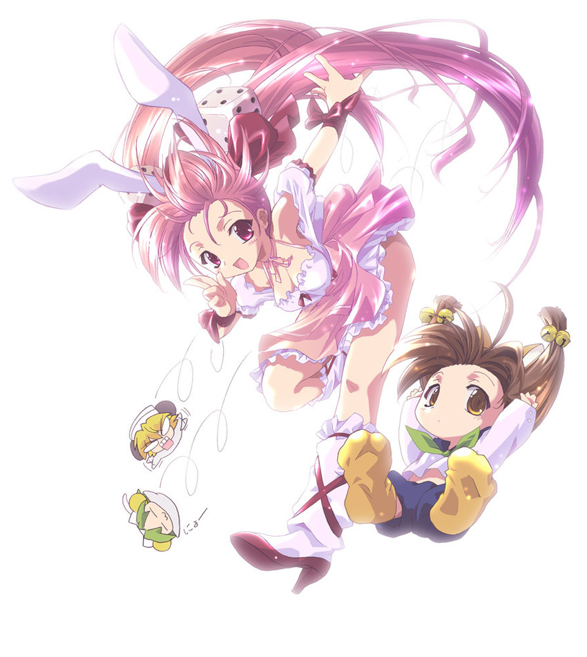 usada hikaru, dejiko, puchiko, and piyoko (di gi charat) drawn by komatsu_eiji