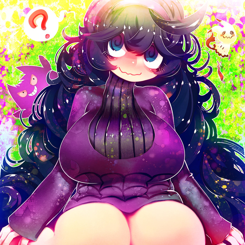 hex maniac, gengar, and mimikyu (pokemon and 1 more) drawn by hakkasame