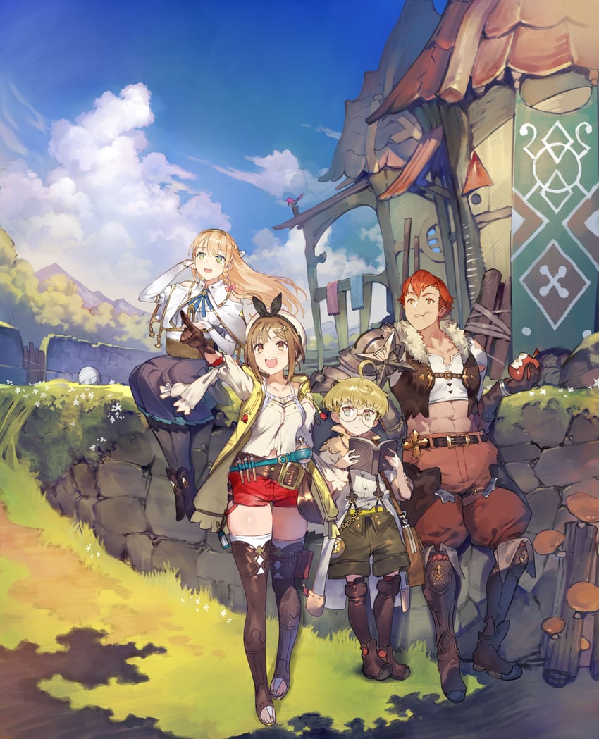 reisalin stout, klaudia valentz, lent marslink, and tao mongarten (atelier and 2 more) drawn by toridamono