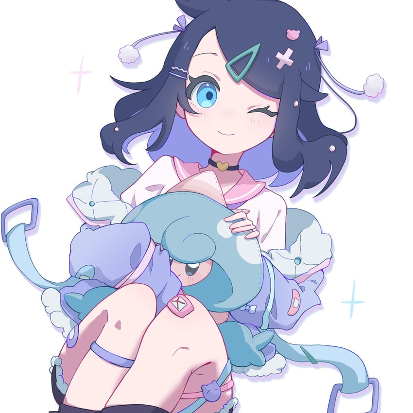 liko and hattrem (pokemon and 1 more) drawn by seiun_(hoshigumo_72)