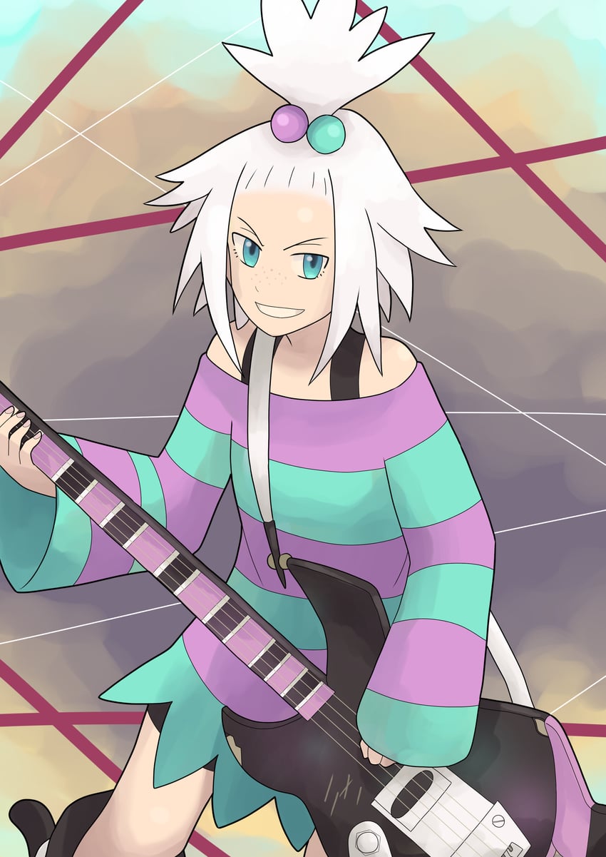 roxie (pokemon and 1 more) drawn by rinki_(mititeru-suzu)