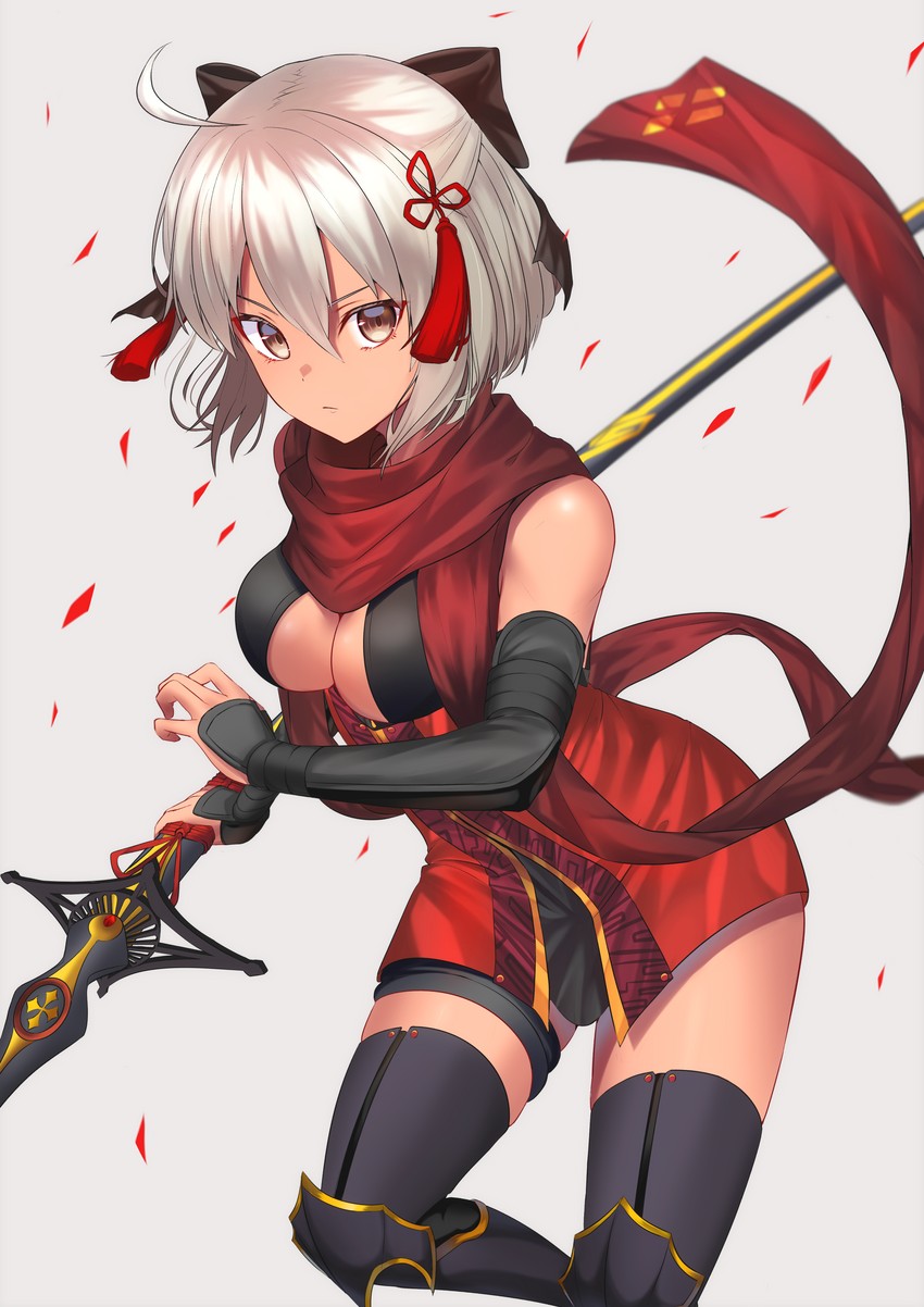 okita souji and okita souji alter (fate and 2 more) drawn by jun_(aousa0328)