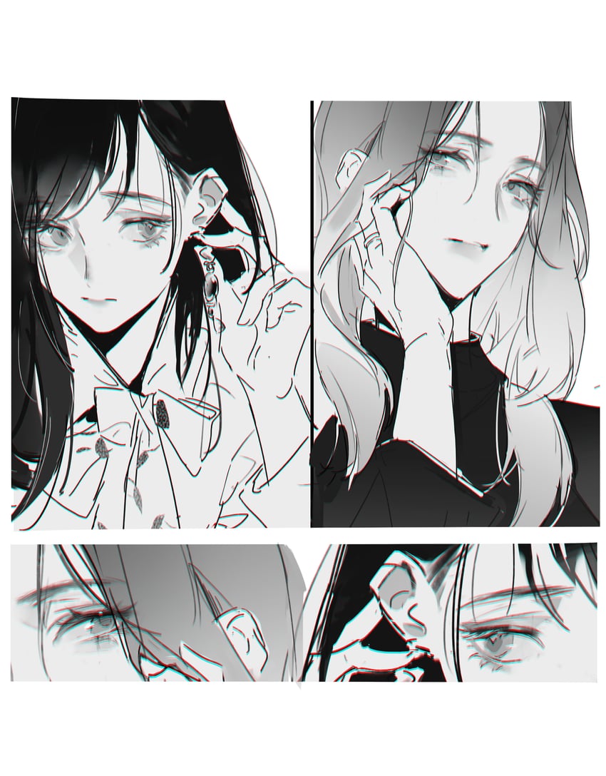hayashi fuyu and harumoto itsuki (chaser game w) drawn by yoohu6
