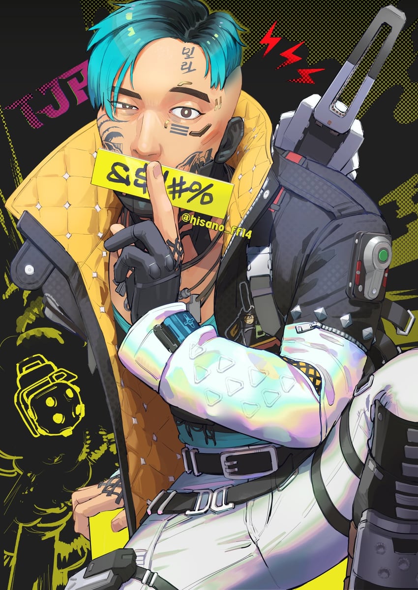 crypto and kernel panic crypto (apex legends) drawn by hisano_(hisano_ff14)