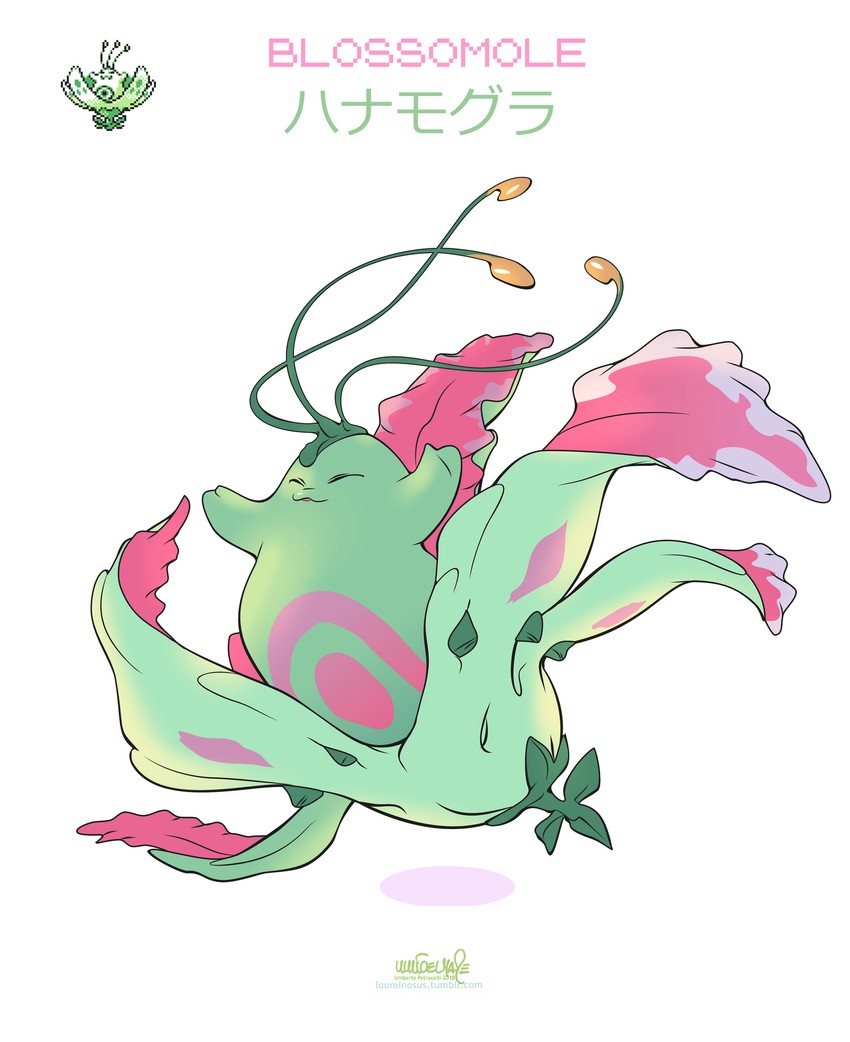 hanamogura (pokemon and 1 more) drawn by louminosus