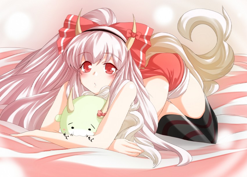 fujiwara no mokou, kamishirasawa keine, and ex-keine (touhou) drawn by yamane_akira