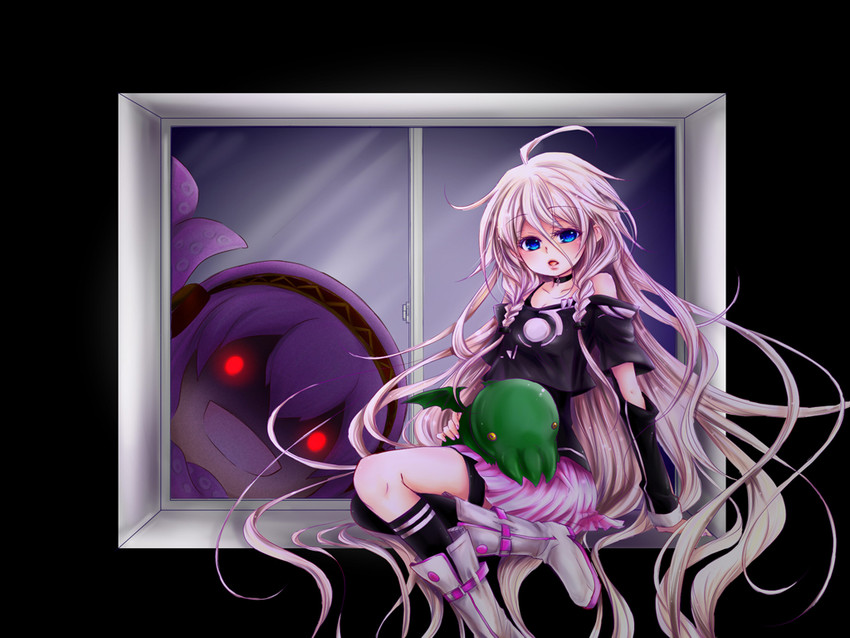 megurine luka, ia, takoluka, and cthulhu (vocaloid and 1 more) drawn by cube_iso