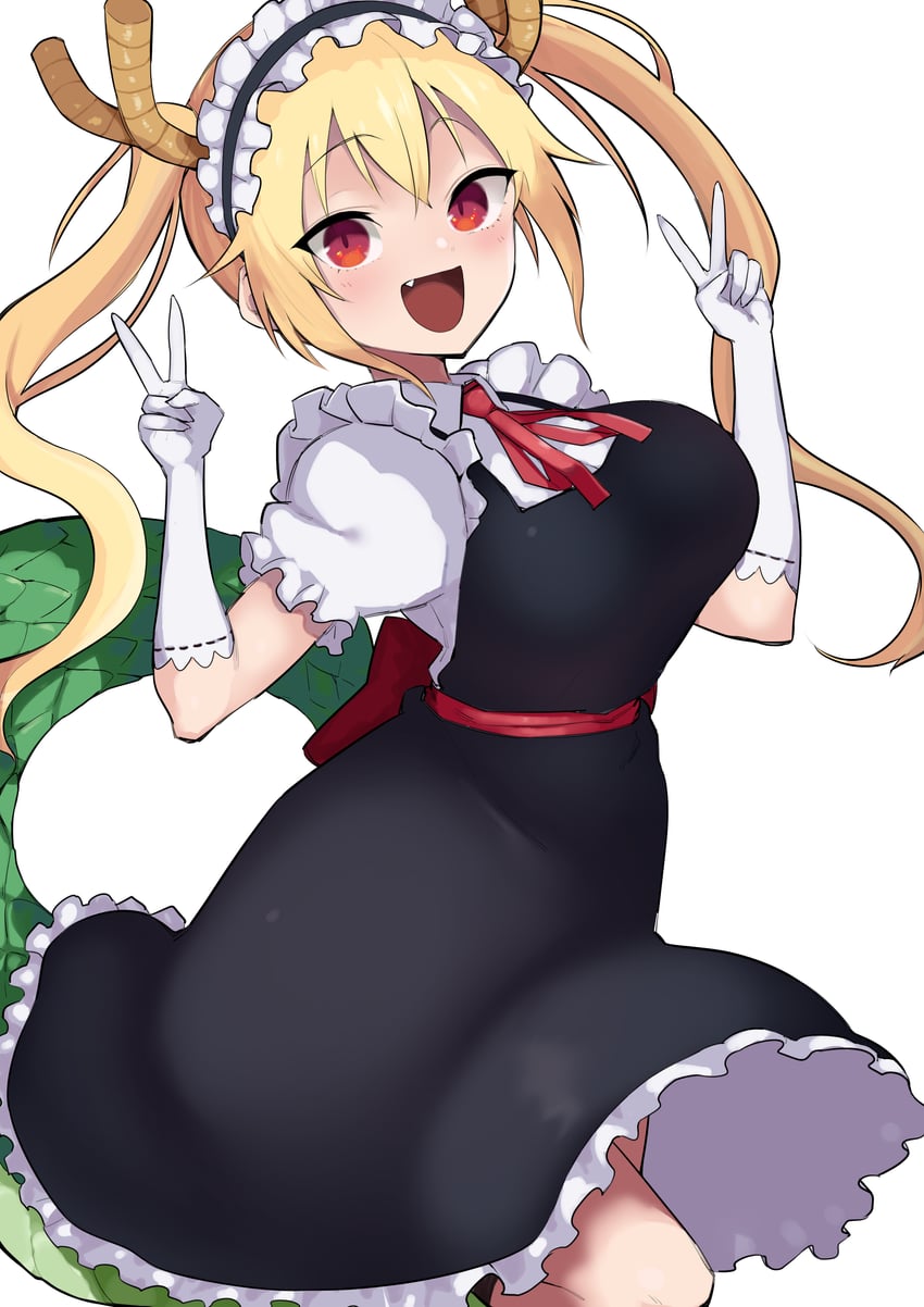 tohru (kobayashi-san chi no maidragon) drawn by kuga_tsuniya