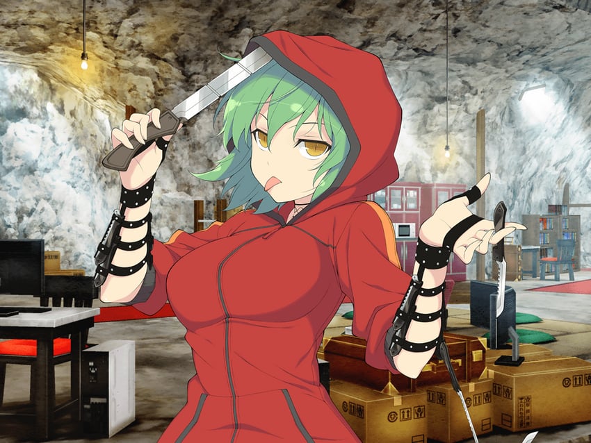 hikage (senran kagura and 2 more) drawn by yaegashi_nan