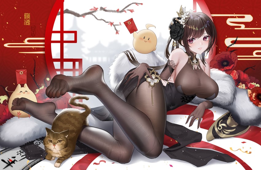 manjuu and chen hai (azur lane) drawn by fh_moya