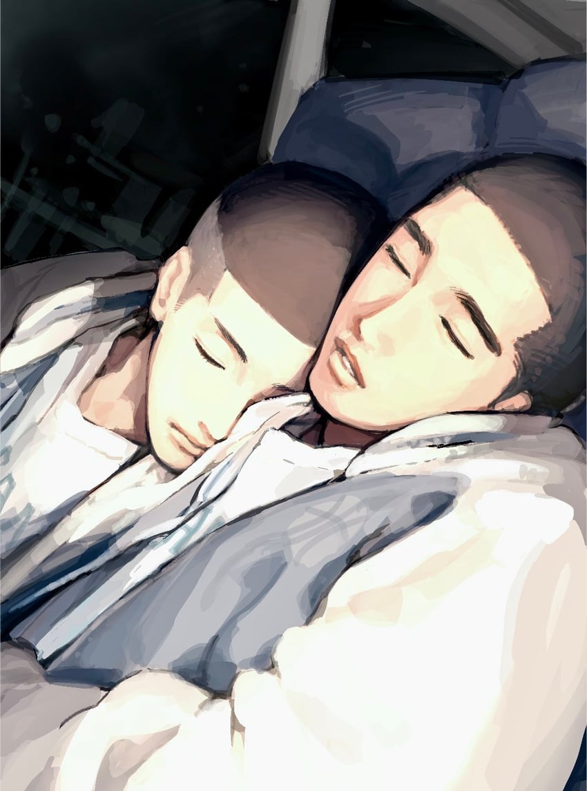 sawakita eiji and fukatsu kazunari (slam dunk) drawn by zeiiii