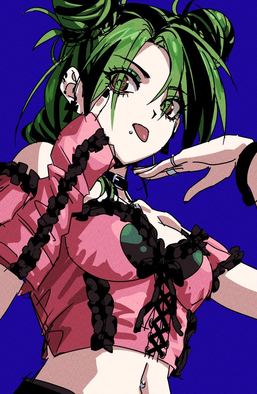kujo jolyne (jojo no kimyou na bouken and 1 more) drawn by di0arkd0g