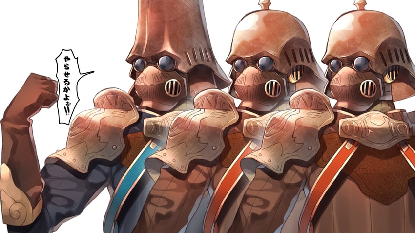 ardainian soldier (xenoblade chronicles and 1 more) drawn by yappen