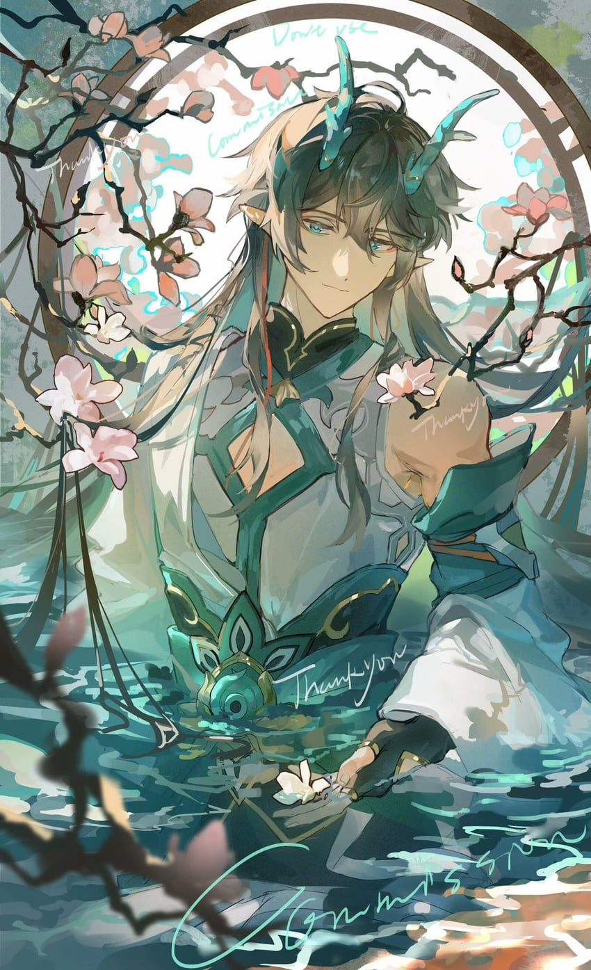 dan heng (honkai and 1 more) drawn by miliya
