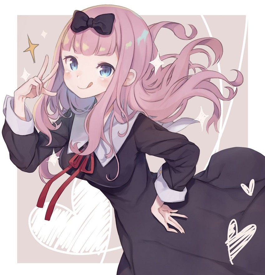 fujiwara chika (kaguya-sama wa kokurasetai ~tensai-tachi no renai zunousen~) drawn by totatokeke