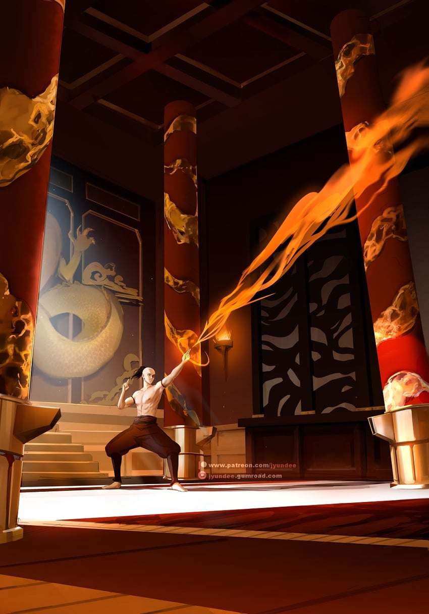 zuko (avatar legends and 1 more) drawn by jyundee