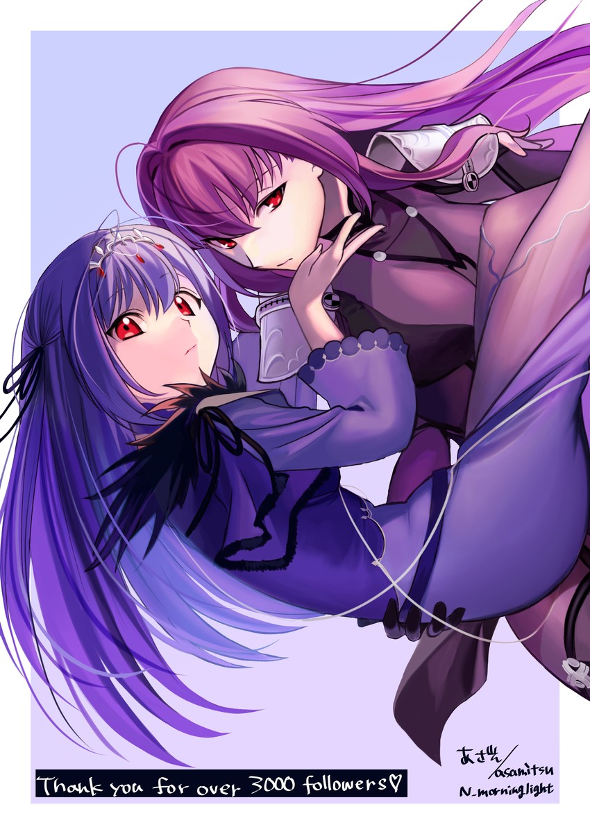 scathach and scathach skadi (fate and 1 more) drawn by asamitsu_(n_morninglight)