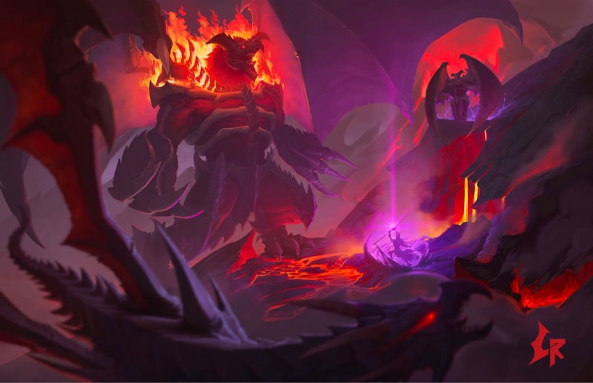 dark magician, red-eyes black dragon, summoned skull, and black skull dragon (yu-gi-oh!) drawn by chipyray