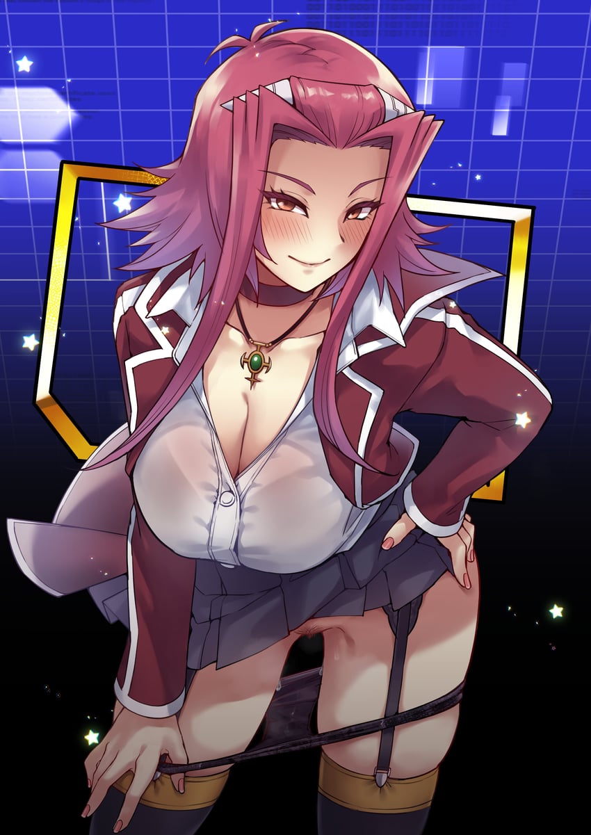 izayoi aki (yu-gi-oh! and 1 more) drawn by mibry_(phrysm)